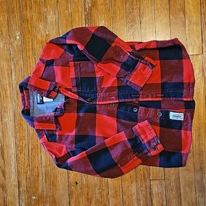 Oshkosh  red flannel boys shirt